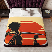 Load image into Gallery viewer, Samurai Champloo Sherpa Blanket