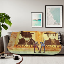 Load image into Gallery viewer, Wanted Posters Sherpa Blanket