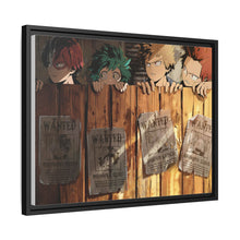 Load image into Gallery viewer, My Hero Academia Izuku Midoriya, Katsuki Bakugou Canvas Framed Art Print