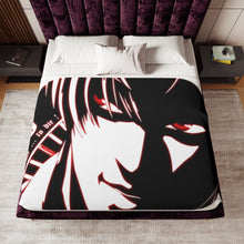 Load image into Gallery viewer, Light Yagami Sherpa Blanket