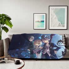 Load image into Gallery viewer, Rin,Yukio and Shiemi Sherpa Blanket