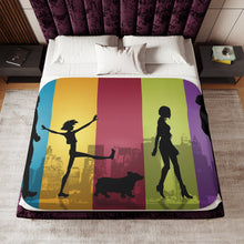 Load image into Gallery viewer, Anime Cowboy Bebop Sherpa Blanket