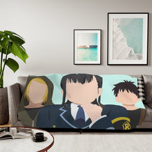 Load image into Gallery viewer, Fire Force Shinra Kusakabe, Arthur Boyle, Maki Oze Sherpa Blanket