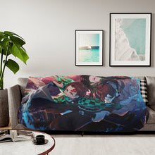Load image into Gallery viewer, Anime Demon Slayer: Kimetsu no Yaiba Sherpa Blanket