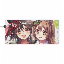 Load image into Gallery viewer, Kitasan Black & Satono Diamond RGB LED Mouse Pad (Desk Mat)