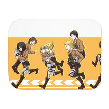 Load image into Gallery viewer, Shingeki no Kyojin - Group Shot Sherpa Blanket