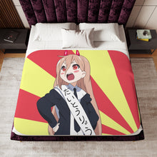 Load image into Gallery viewer, Anime Chainsaw Man Sherpa Blanket