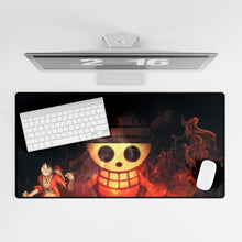 Load image into Gallery viewer, One Piece: Fire Luffy Mouse Pad (Desk Mat)
