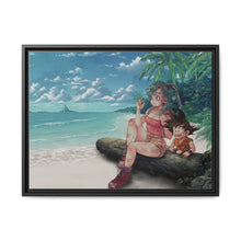 Load image into Gallery viewer, Bulma and Goku Dragon Ball Canvas Framed Art Print