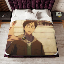 Load image into Gallery viewer, Shinichi Izumi And migi Sherpa Blanket
