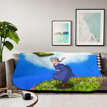 Load image into Gallery viewer, Anime Howl's Moving Castle Sherpa Blanket