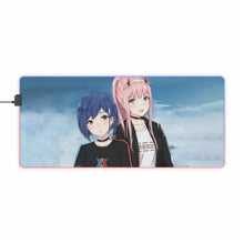 Load image into Gallery viewer, Zero Two & Ichigo Casual RGB LED Mouse Pad (Desk Mat)
