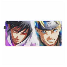 Load image into Gallery viewer, Sasuke and Naruto RGB LED Mouse Pad (Desk Mat)