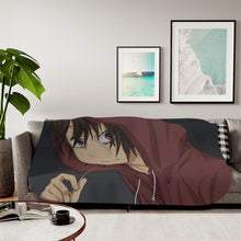 Load image into Gallery viewer, Yū Otosaka in hoody Sherpa Blanket