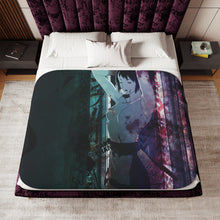 Load image into Gallery viewer, Anime Samurai Champloor Sherpa Blanket
