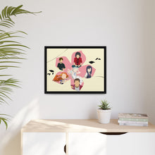 Load image into Gallery viewer, Anohana Meiko Honma, Jinta Yadomi, Naruko Anjou, Tetsudou Hisakawa, Chiriko Tsurumi Canvas Framed Art Print
