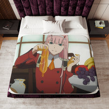 Load image into Gallery viewer, Zero Two's Honeyed Ham Sherpa Blanket
