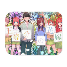 Load image into Gallery viewer, The Quintessential Quintuplets Miku Nakano, Itsuki Nakano, Nino Nakano, Yotsuba Nakano, Ichika Nakano Sherpa Blanket