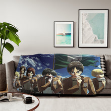 Load image into Gallery viewer, Eren yeager With Team Sherpa Blanket