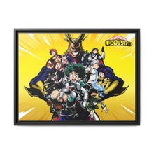 Load image into Gallery viewer, My Hero Academia Izuku Midoriya, Katsuki Bakugou, Tenya Iida, Shouta Aizawa, Tsuyu Asui Canvas Framed Art Print