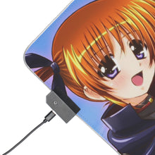 Load image into Gallery viewer, Magical Girl Lyrical Nanoha RGB LED Mouse Pad (Desk Mat)