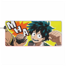 Load image into Gallery viewer, My Hero Academia Izuku Midoriya, All Might RGB LED Mouse Pad (Desk Mat)