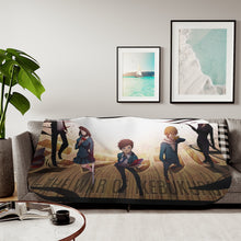 Load image into Gallery viewer, Durarara!! Shizuo Heiwajima, Celty Sturluson, Masaomi Kida, Anri Sonohara Sherpa Blanket