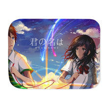 Load image into Gallery viewer, Anime Your Name.r Sherpa Blanket