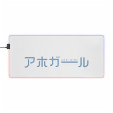 Load image into Gallery viewer, Aho Girl RGB LED Mouse Pad (Desk Mat)