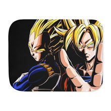 Load image into Gallery viewer, Goku & Vegeta Sherpa Blanket