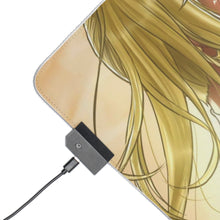 Load image into Gallery viewer, Fairy Tail Natsu Dragneel, Lucy Heartfilia RGB LED Mouse Pad (Desk Mat)