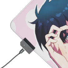 Load image into Gallery viewer, Blue Exorcist RGB LED Mouse Pad (Desk Mat)