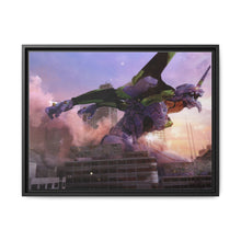 Load image into Gallery viewer, Evangelion Unit-01 in a bloody rage Canvas Framed Art Print