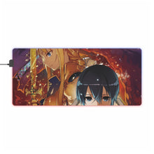 Load image into Gallery viewer, Alice and kirito RGB LED Mouse Pad (Desk Mat)