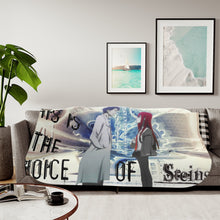 Load image into Gallery viewer, Makise Kurisu & Rintarou Okabe Sherpa Blanket