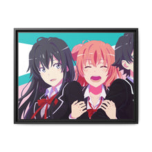 Load image into Gallery viewer, My Teen Romantic Comedy SNAFU Hachiman Hikigaya, Yukino Yukinoshita, Yui Yuigahama Canvas Framed Art Print
