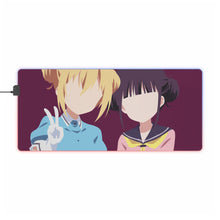 Load image into Gallery viewer, Blend S Maika Sakuranomiya, Kaho Hinata RGB LED Mouse Pad (Desk Mat)