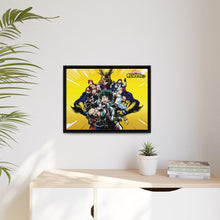 Load image into Gallery viewer, My Hero Academia Izuku Midoriya, Katsuki Bakugou, Tenya Iida, Shouta Aizawa, Tsuyu Asui Canvas Framed Art Print