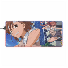 Load image into Gallery viewer, A Certain Magical Index Index Librorum Prohibitorum, Mikoto Misaka, Kuroko Shirai RGB LED Mouse Pad (Desk Mat)
