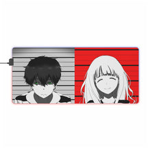 Load image into Gallery viewer, Eru Chitanda And Hōtarō Oreki Wanted RGB LED Mouse Pad (Desk Mat)