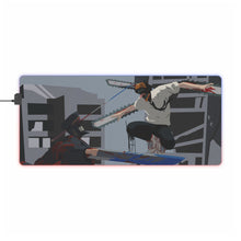 Load image into Gallery viewer, Denji vs Katana Man RGB LED Mouse Pad (Desk Mat)