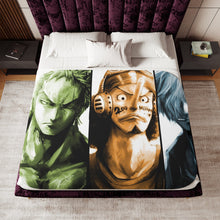 Load image into Gallery viewer, Straw Hats Sherpa Blanket