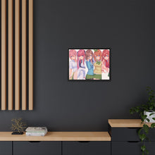 Load image into Gallery viewer, The Quintessential Quintuplets Miku Nakano, Itsuki Nakano, Nino Nakano, Yotsuba Nakano, Ichika Nakano Canvas Framed Art Print