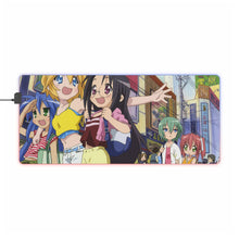 Load image into Gallery viewer, Lucky Star Konata Izumi, Minami Iwasaki, Hiyori Tamura RGB LED Mouse Pad (Desk Mat)