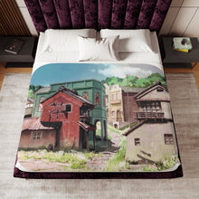 Load image into Gallery viewer, Anime Spirited Away Sherpa Blanket