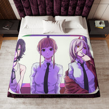 Load image into Gallery viewer, Anime Chainsaw Man Sherpa Blanket