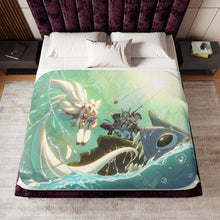 Load image into Gallery viewer, Anime Made In A Sherpa Blanket
