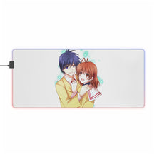 Load image into Gallery viewer, Clannad Tomoya Okazaki, Nagisa Furukawa RGB LED Mouse Pad (Desk Mat)