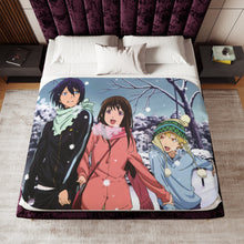 Load image into Gallery viewer, Noragami Yato, Yukine, Hiyori Iki, Noragami Sherpa Blanket
