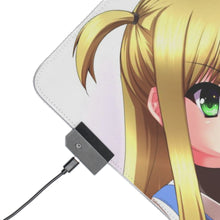 Load image into Gallery viewer, Magical Girl Lyrical Nanoha RGB LED Mouse Pad (Desk Mat)